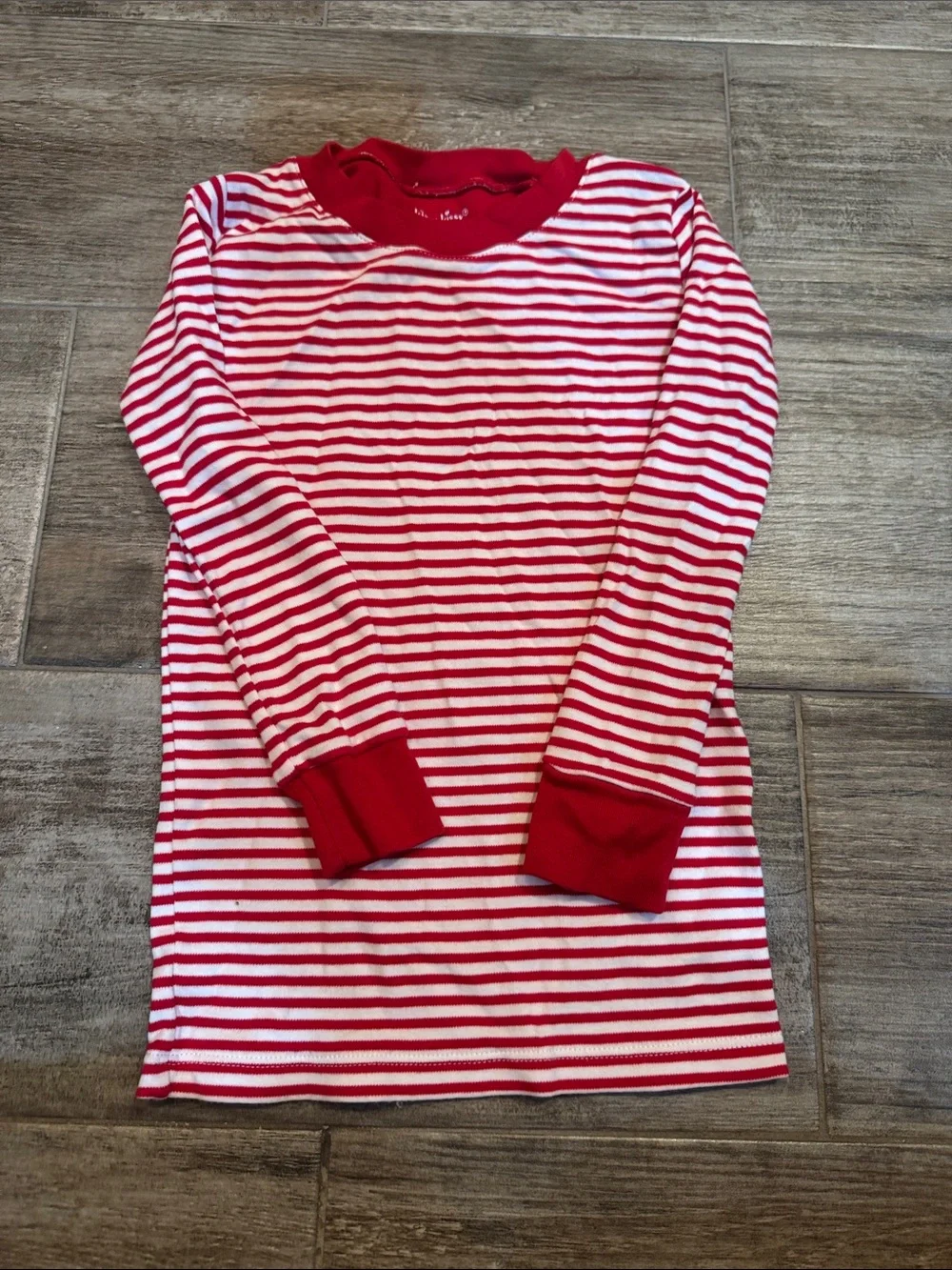Kissy Kissy Red & White Striped Long Sleeve Pajama Top
